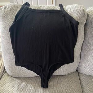American Eagle Black Ribbed Bodysuit